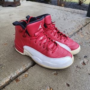 Air Jordan 12 XII Retro Gym Red White US Big Kid Size 5Y Sneakers
